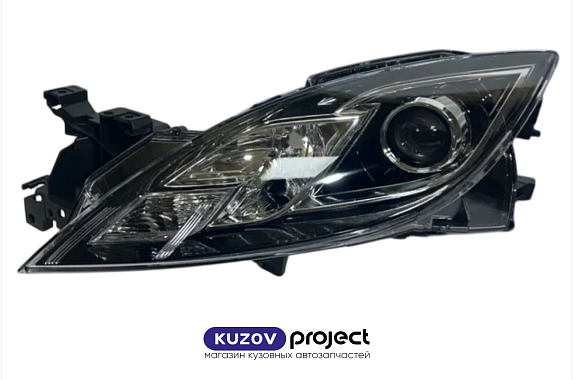 Фара левая с электрическим корректором Mazda 6 2007-2010 (DEPO / Тайвань)