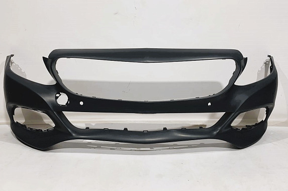 Бампер передний под парктроники / под камеру Mercedes Benz C-Class W205 2013-2018 (Тайвань)