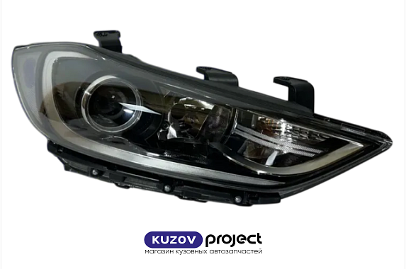 Фара правая под электрический корректор Hyundai Elantra 2015-2019 (Китай)